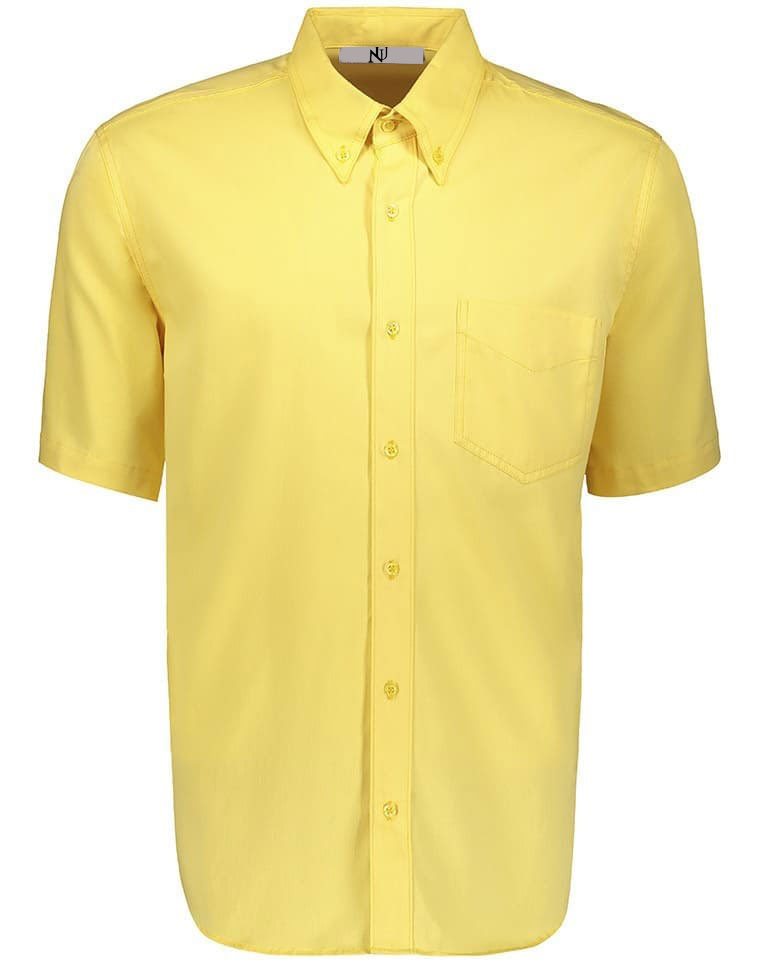 Camisa de Gabardina Amarilla MC