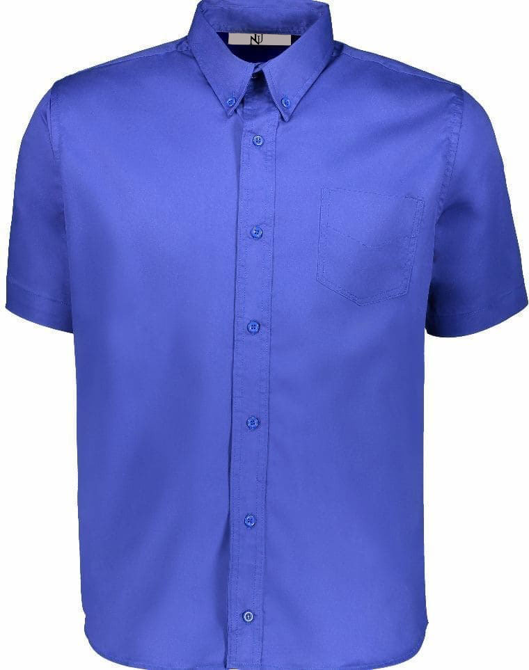 Camisa de Gabardina Azul Rey MC