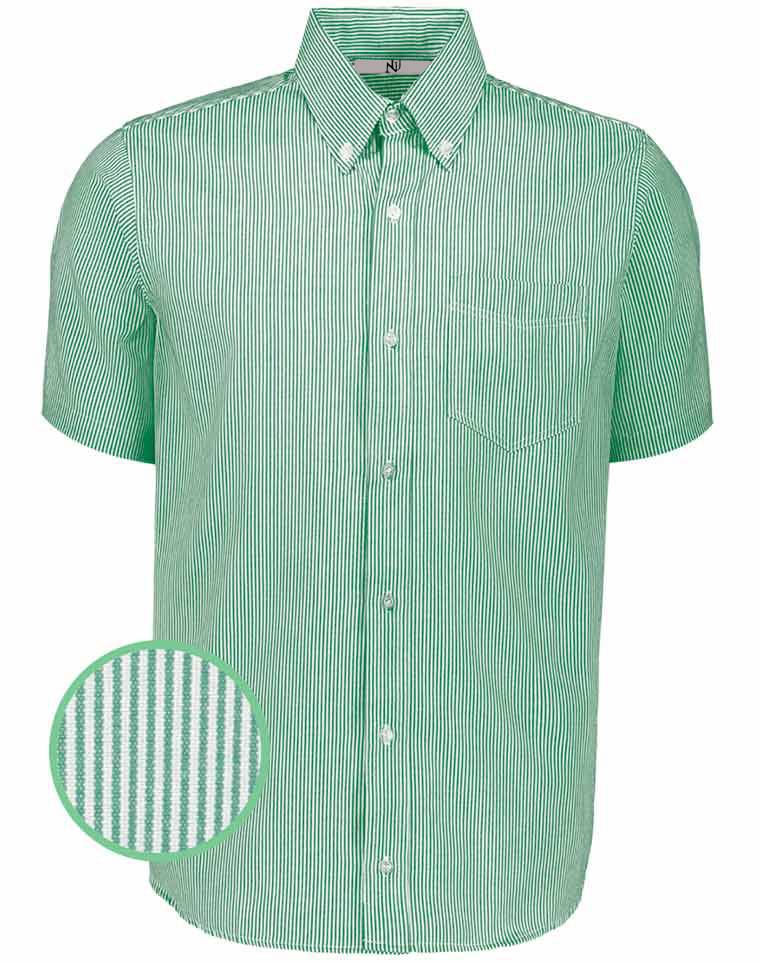 Camisa Mil Rayas Verde MC
