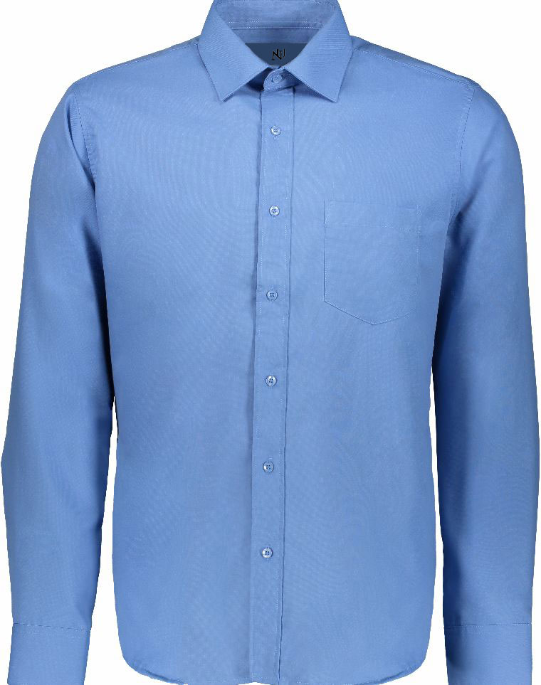 Camisa de Vestir Fina Azul Francia ML